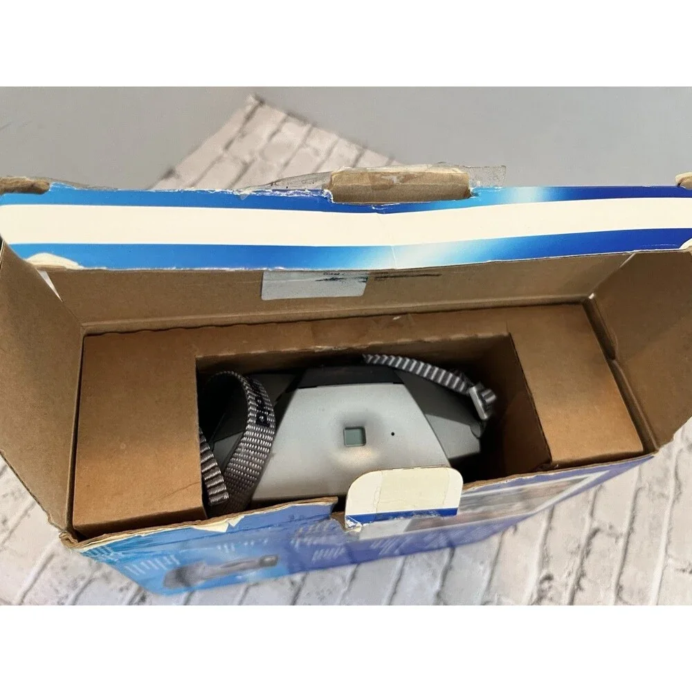 (RARE ) Polaroid Spectra 1200FF Instant Camera Silver with Box & Strap Untested